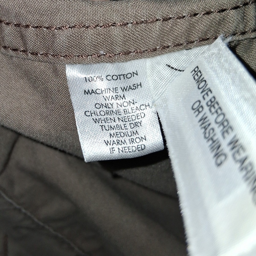 Ann Taylor LOFT Utility Field Jacket Olive Taupe Cotton Military Coat Womens 4P - Picture 8 of 16